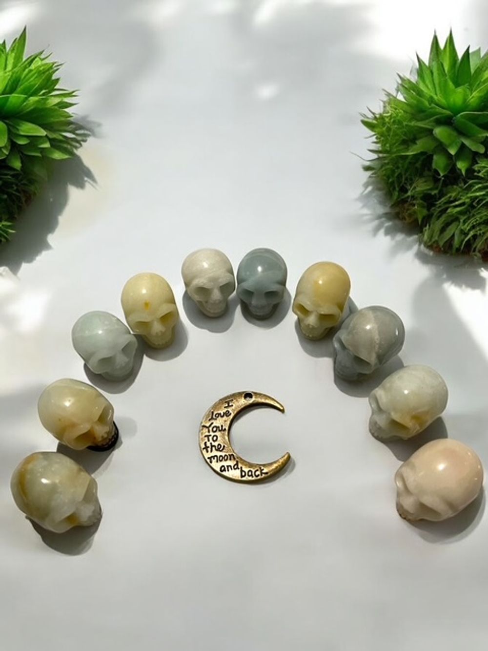 Amazonite Skull Crystal Carving