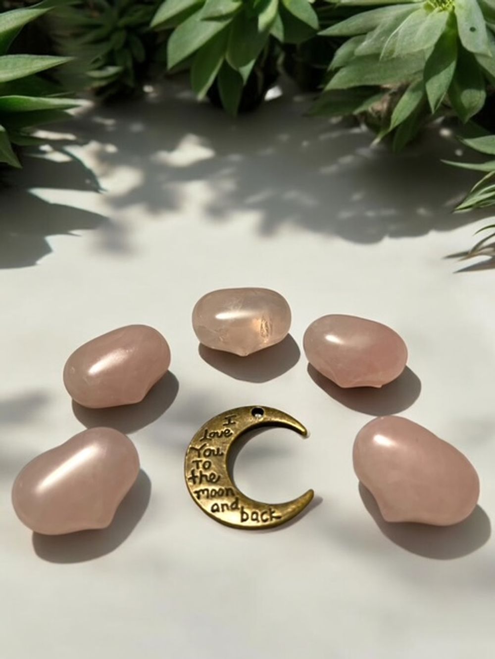 Rose Quartz Medium Heart Carving Crystal