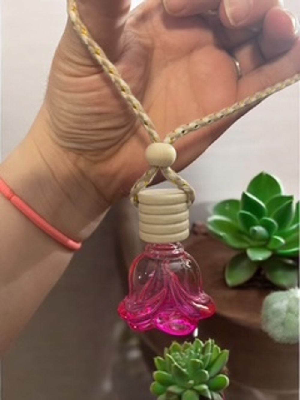 Pink Rose Air Freshener 