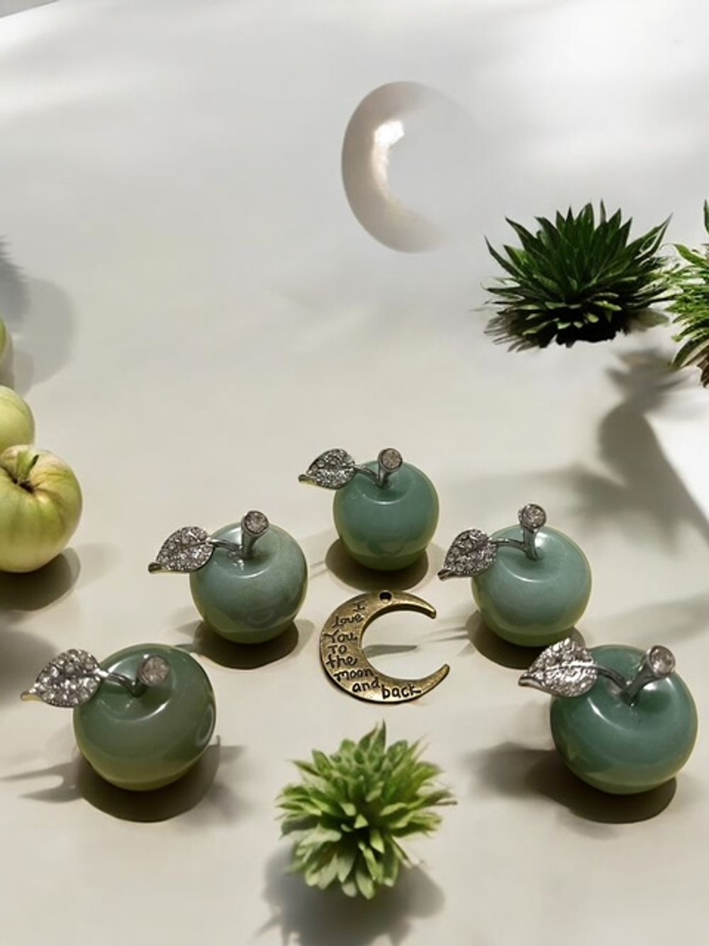 Green Aventurine Apple Carving Crystal