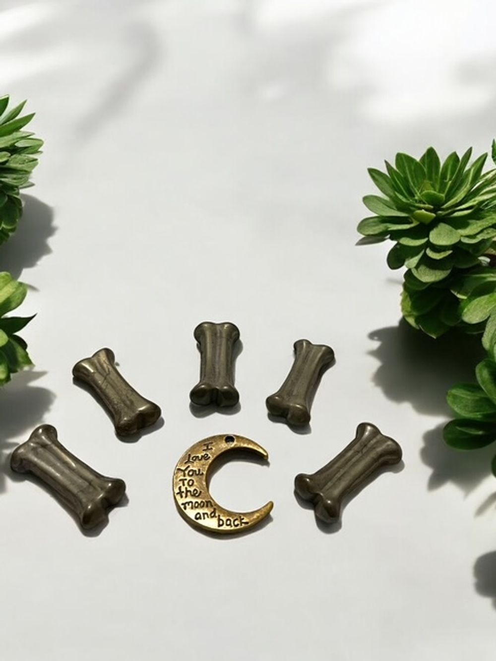 Pyrite Dog Bone Crystal Carving