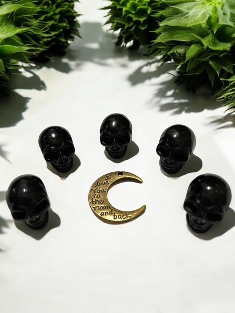Black Obsidian Skull Crystal Carving